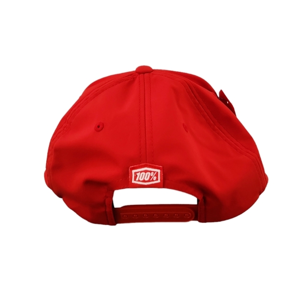100% Percent New Unisex Red Drive Snapback performance hybrid Cap Hat Snap back - Picture 2 of 9